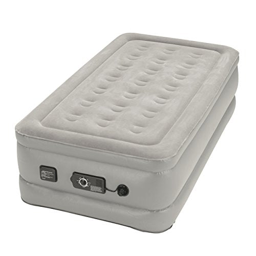 Insta-Bed Raised Queen Air Mattress with NeverFlat Pump – 45.7cm Inflatable Bed with Built-in Pump for Restful Sleep