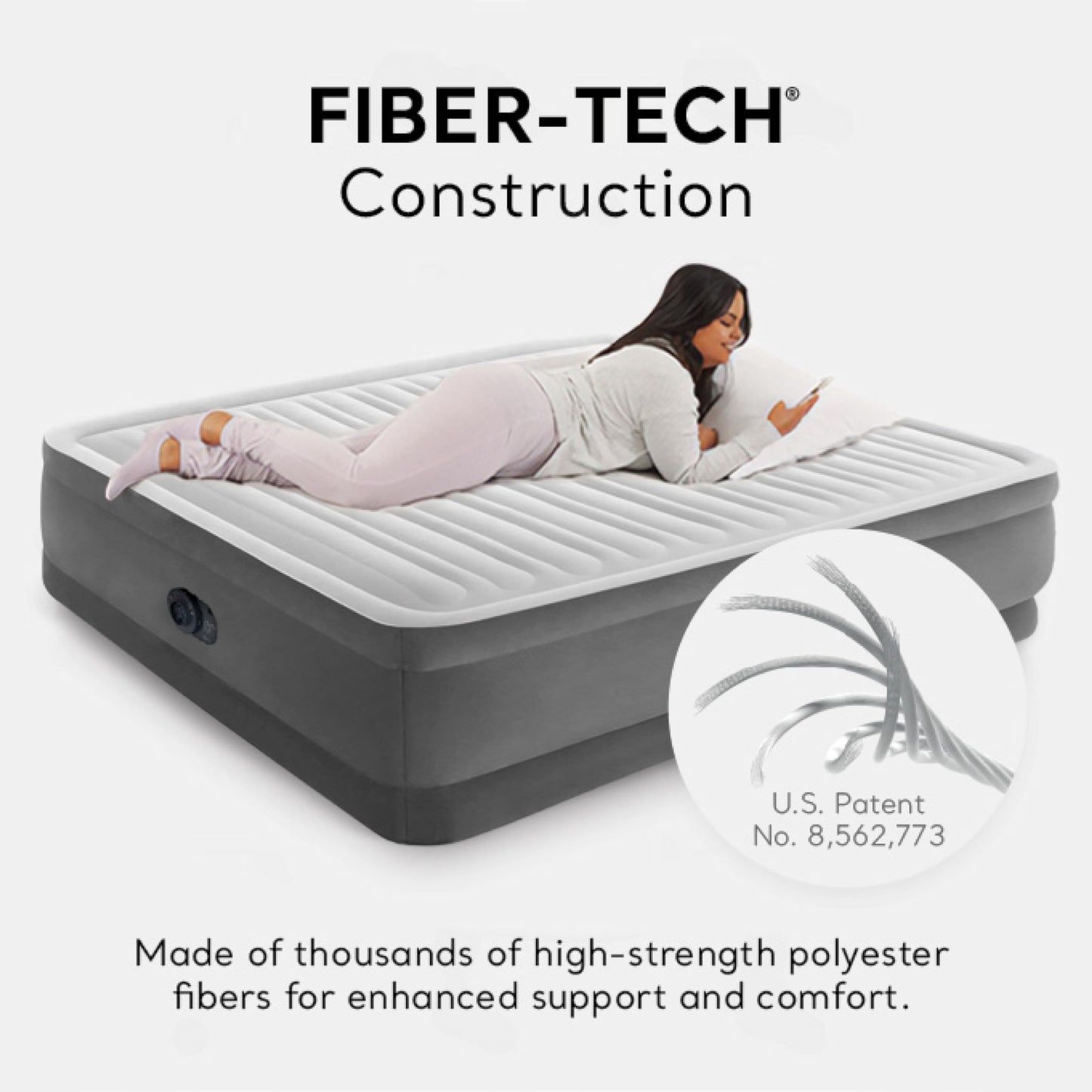Intex Dura Beam Plus Series King Air Mattress with Built-in Pump – Comfortable and Durable Luftmatratze