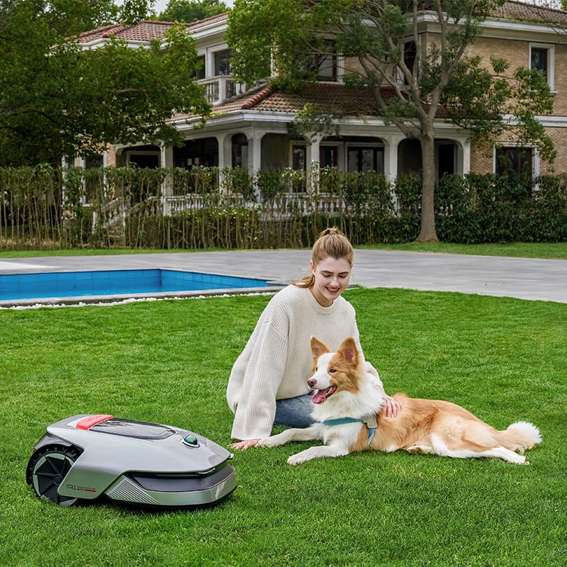 DREAME Intelligent Mähroboter Mower A1, Rasenmäher Roboter, App-Steuerung, OmniSense-Technologie, Intuitives Bereichsmanagement, Intelligente Hindernisvermeidung