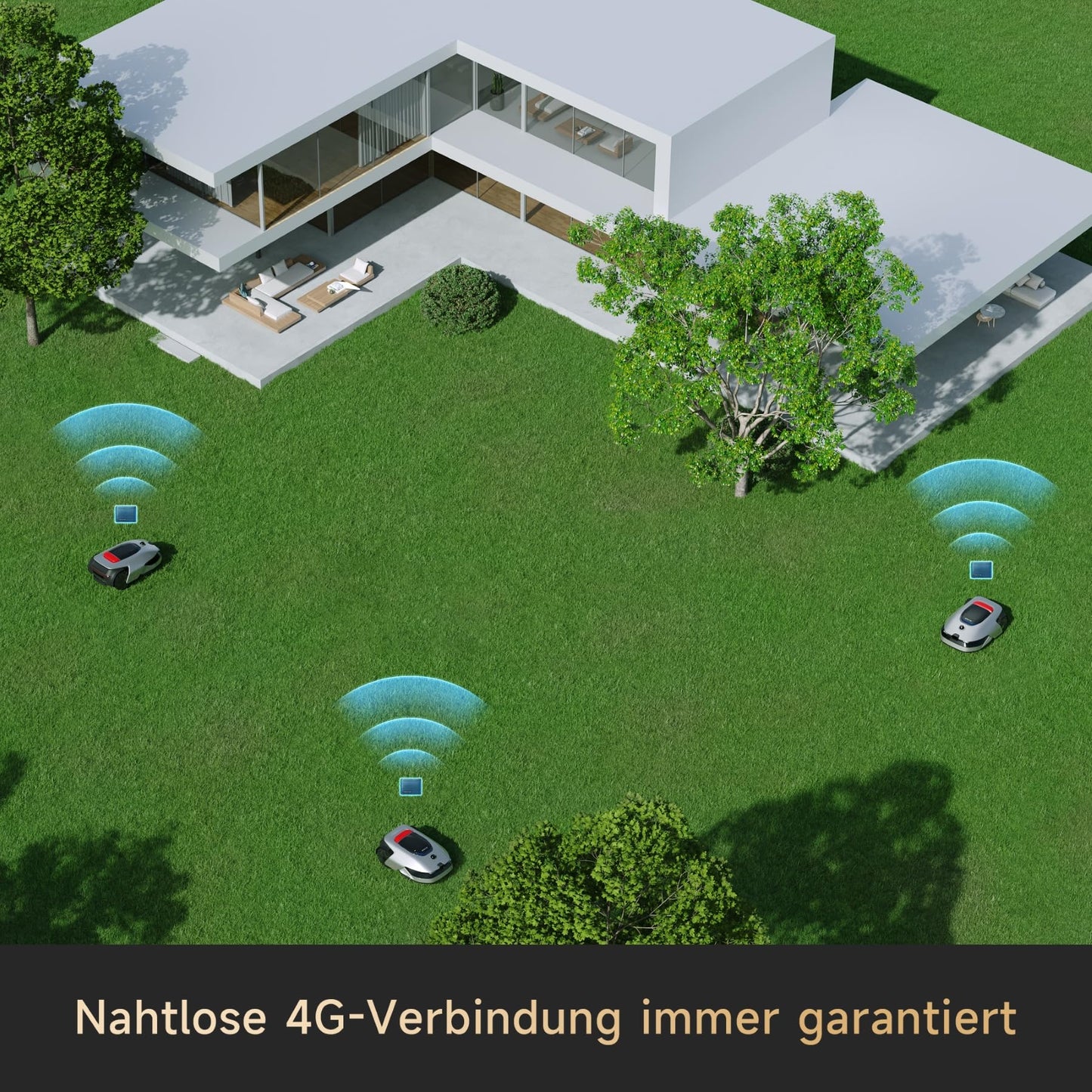 DREAME Mähroboter A2 ohne Begrenzungskabel, 3D-LiDAR + KI-Kamera, Auto-Begrenzungseinrichtung,3000 m²,Dual-Fusion-Kartierung, OmniSense-2.0-Hindernisvermeidung, EdgeMaste-Schneidsystem