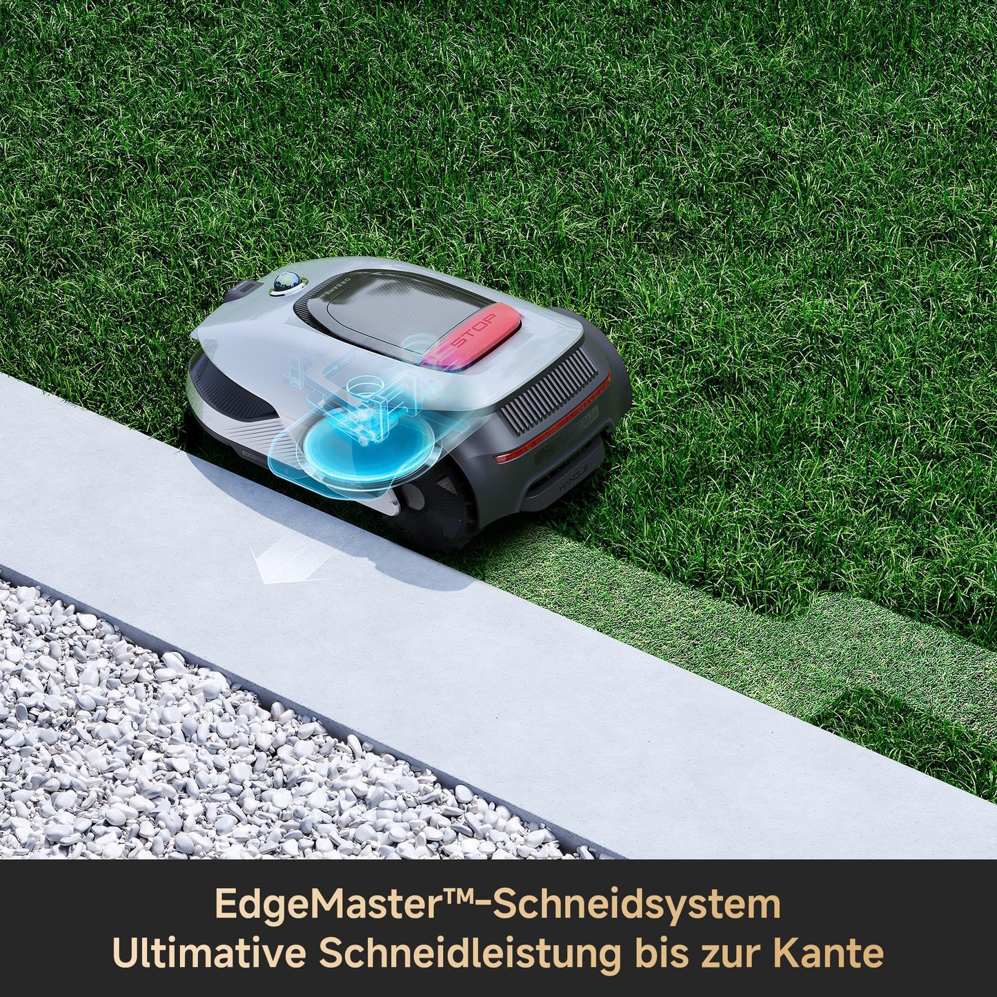DREAME Mähroboter A2 ohne Begrenzungskabel, 3D-LiDAR + KI-Kamera, Auto-Begrenzungseinrichtung,3000 m²,Dual-Fusion-Kartierung, OmniSense-2.0-Hindernisvermeidung, EdgeMaste-Schneidsystem